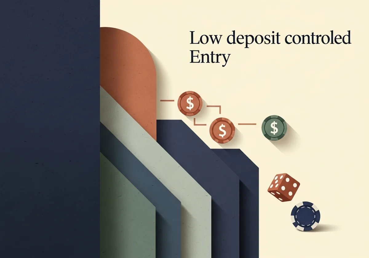Comparacao de depositos minimos em casinos online: 6 EUR Izzi, 10 EUR Betano e Solverde para Portugal em maio de 2026.